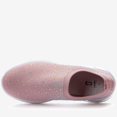 Кроссовки  женские Crosby  пудра  текстиль F-90660 фото в интернет-магазине | Omadey.ru