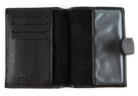 Обложка для документов  Coscet  черный  кожа искусств. c09846 фото в интернет-магазине | Omadey.ru