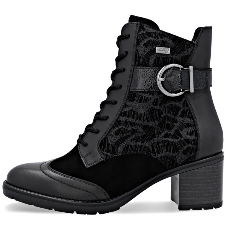 Ботинки  Remonte  черный  кожа/кожа искусств. Z-400835 фото в интернет-магазине | Omadey.ru
