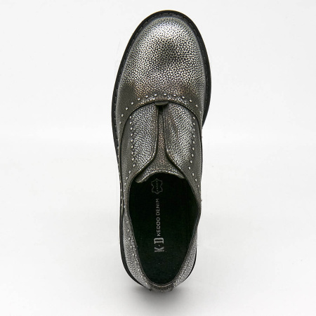 Туфли  Keddo  серебряный  кожа искусств. Z-7034 фото в интернет-магазине | Omadey.ru