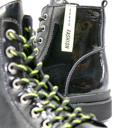 Ботинки  Bonavi  черный  кожа Z-100421 фото в интернет-магазине | Omadey.ru