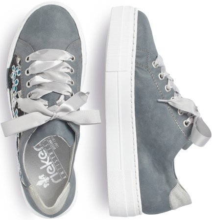 Кеды  Rieker  синий  кожа искусств. F-7711 фото в интернет-магазине | Omadey.ru