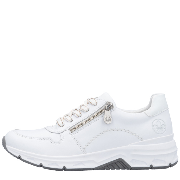 Фото Кроссовки  Rieker  белый  кожа/кожа искусств. F-400014