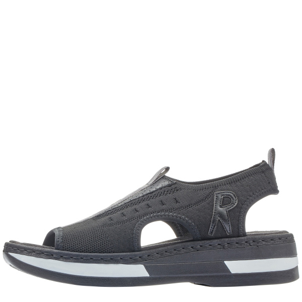 Фото Сандалии  Rieker  черный  кожа искусств./текстиль F-400211