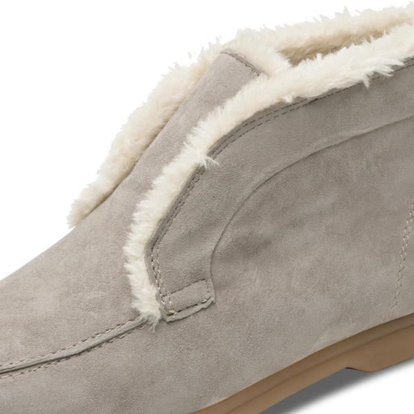 Фото Ботинки  Marco Tozzi  серый  кожа Z-401020