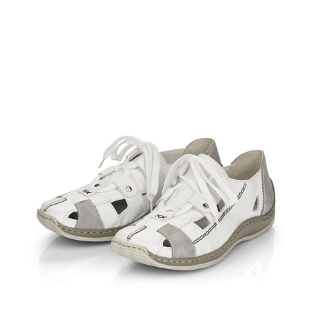 Туфли летние  Rieker  белый  кожа/кожа искусств. F-100582 фото в интернет-магазине | Omadey.ru