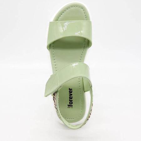 Сандалии  Glam Forever  зеленый  кожа F-91142 фото в интернет-магазине | Omadey.ru
