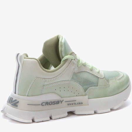 Кроссовки  Crosby  зеленый  сетка/кожа искусств. F-90706 фото в интернет-магазине | Omadey.ru