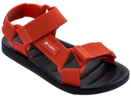 Сандалии  Rider  красный  поливинилхлорид F-100979 фото в интернет-магазине | Omadey.ru