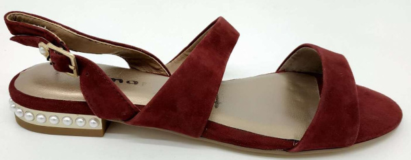 Фото Босоножки  Tamaris  бордовый  кожа F-7899 Фото Босоножки  Tamaris  бордовый  кожа F-7899