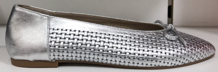 Балетки  Rovigo  серый  кожа F-80878 фото в интернет-магазине | Omadey.ru