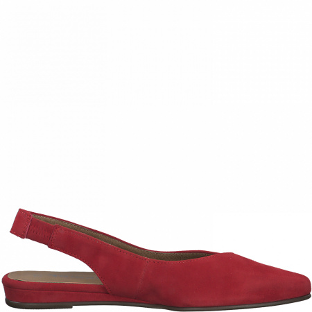 Слингбэки  Tamaris  красный  кожа F-90186 фото в интернет-магазине | Omadey.ru