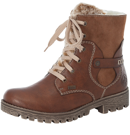 Ботинки  Rieker  коричневый  кожа искусств./текстиль Z-90169 фото в интернет-магазине | Omadey.ru