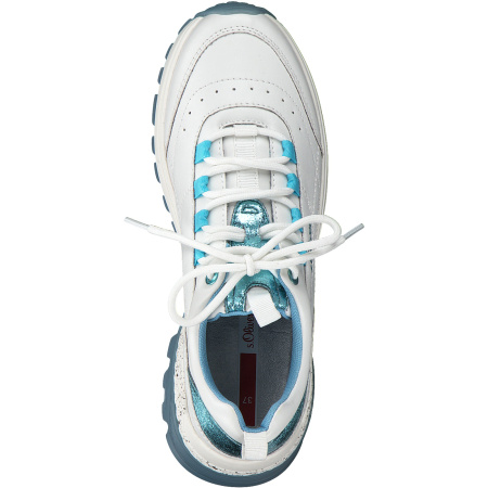 Кроссовки  S.Oliver  белый  иск. материал F-80243 фото в интернет-магазине | Omadey.ru