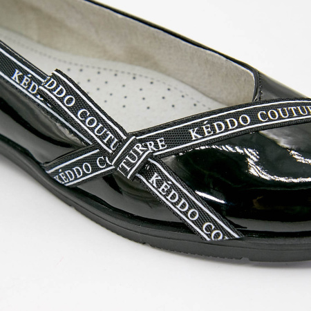 Туфли  Keddo  черный  кожа лаковая искусств. Z-100019 фото в интернет-магазине | Omadey.ru