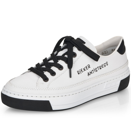 Кеды  женские Rieker  белый  кожа/кожа искусств. F-100083 фото в интернет-магазине | Omadey.ru