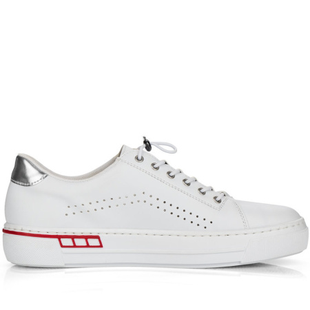 Кеды  женские Rieker  белый  кожа искусств./текстиль F-90168 фото в интернет-магазине | Omadey.ru