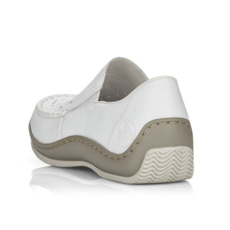 Мокасины  Rieker  белый  кожа/кожа искусств. F-90274 фото в интернет-магазине | Omadey.ru