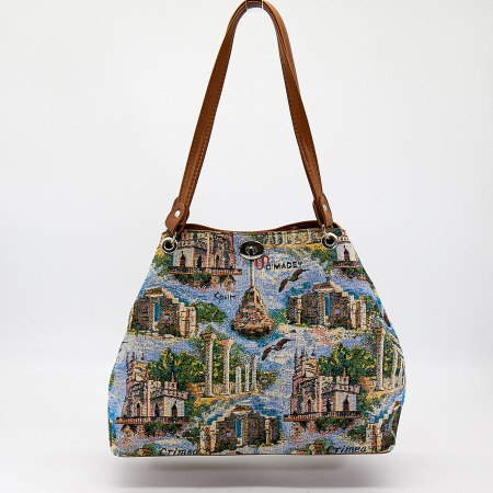 Сумка  Omadey  бежевый  гобелен c11039 фото в интернет-магазине | Omadey.ru