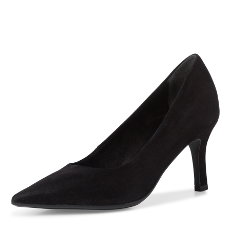 Лодочки  Tamaris  черный  кожа Z-400516 фото в интернет-магазине | Omadey.ru