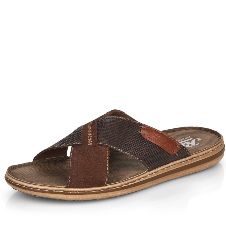 Сандалии  Rieker  коричневый  кожа/кожа искусств. F-100191 фото в интернет-магазине | Omadey.ru