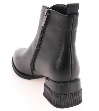 Ботинки  Baden  черный  кожа Z-400456 фото в интернет-магазине | Omadey.ru