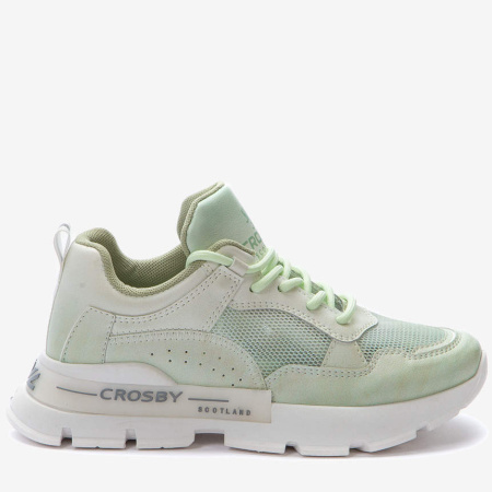 Кроссовки  Crosby  зеленый  сетка/кожа искусств. F-90706 фото в интернет-магазине | Omadey.ru