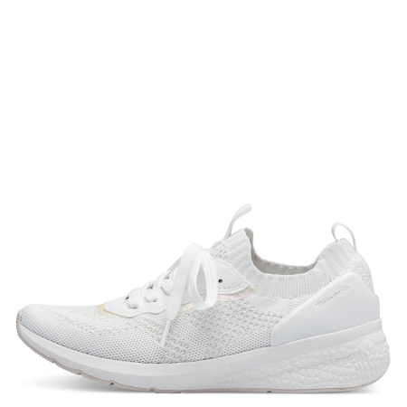 Кроссовки  Tamaris  белый кожа искусств./текстиль F-400609 фото в интернет-магазине | Omadey.ru