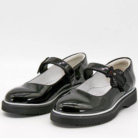 Туфли  Betsy  черный  кожа лаковая искусств. Z-100035 фото в интернет-магазине | Omadey.ru