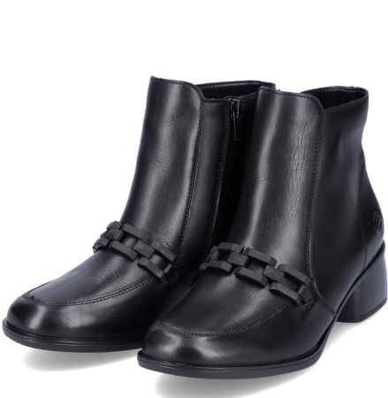 Полусапоги  Remonte  черный  кожа Z-200126 фото в интернет-магазине | Omadey.ru