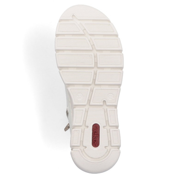 Фото Ботинки  Rieker  белый  кожа искусств. Z-401047 Фото Ботинки  Rieker  белый  кожа искусств. Z-401047