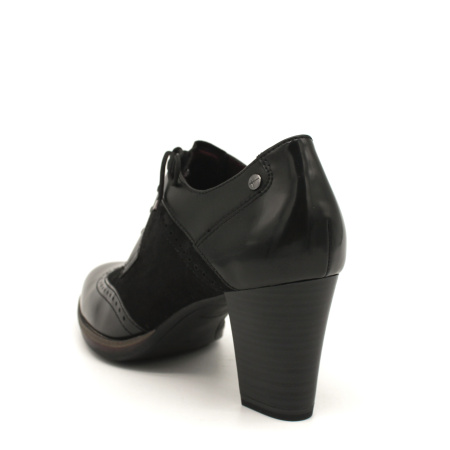 Полуботинки  Tamaris  черный  кожа/кожа искусств. Z-8029 фото в интернет-магазине | Omadey.ru