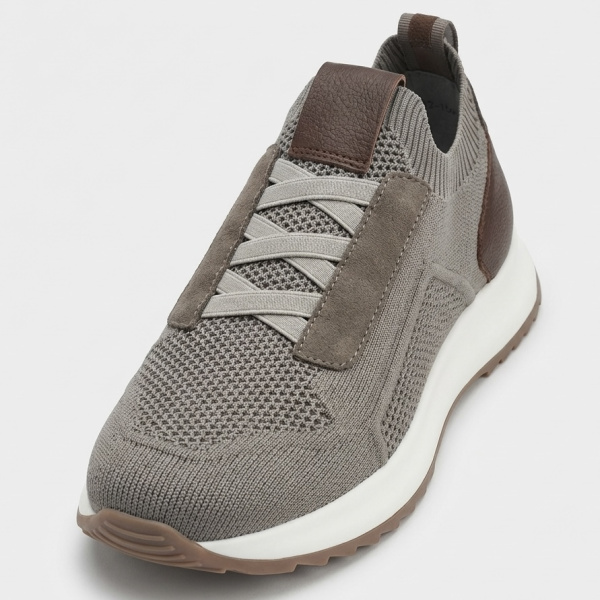 Фото Кроссовки  Romitan  хаки  замша F-401190 мужские