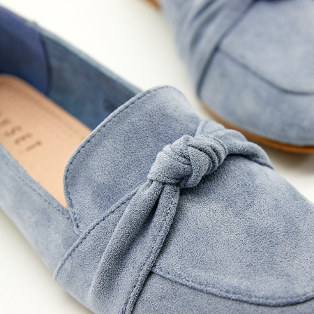 Туфли  MYSET  синий  текстиль F-90952 фото в интернет-магазине | Omadey.ru