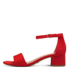 Босоножки  Tamaris  красный текстиль F-400912 фото в интернет-магазине | Omadey.ru