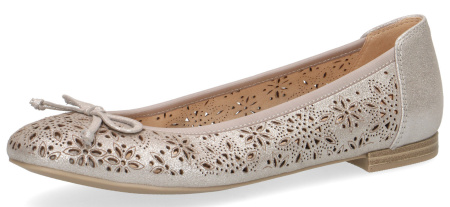 Балетки  Caprice  серебряный  кожа F-80528 фото в интернет-магазине | Omadey.ru
