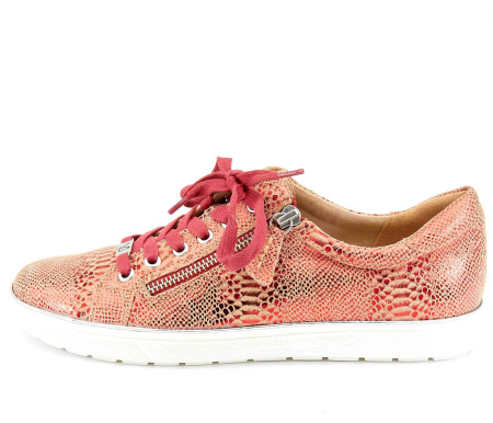 Кеды  Caprice  красный  кожа F-80184 фото в интернет-магазине | Omadey.ru