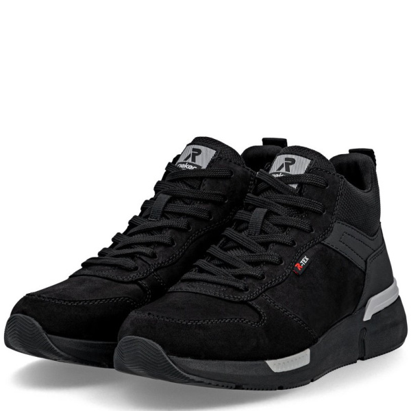 Фото Ботинки  Rieker  черный  кожа/кожа искусств.  Z-401068 Фото Ботинки  Rieker  черный  кожа/кожа искусств.  Z-401068