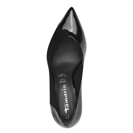 Туфли  Tamaris  черный  кожа искусств. Z-400387 фото в интернет-магазине | Omadey.ru
