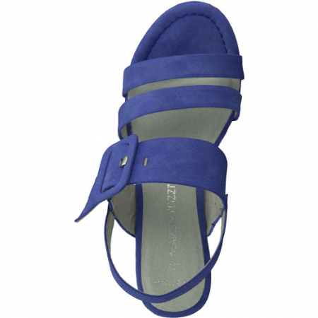 Босоножки  Marco Tozzi  голубой  текстиль F-91086 фото в интернет-магазине | Omadey.ru