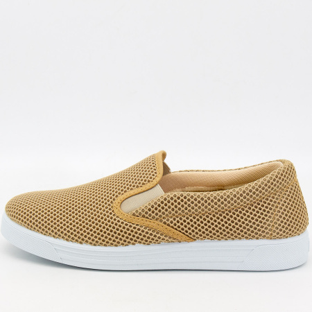 Слипоны  Imara MODA  бежевый  текстиль F-90035 фото в интернет-магазине | Omadey.ru