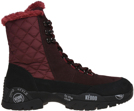 Ботинки  Keddo  бордовый  нубук искусств./нейлон Z-8859 фото в интернет-магазине | Omadey.ru