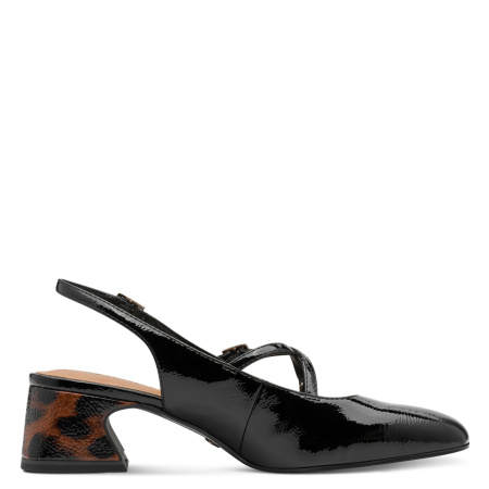 Слингбэки  Tamaris  черный кожа искусств. Z-400935 фото в интернет-магазине | Omadey.ru