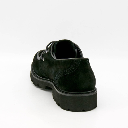 Туфли  Romitan  черный  замша Z-100678 фото в интернет-магазине | Omadey.ru