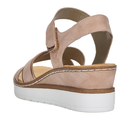 Босоножки  Rieker розовый кожа искусств. F-400471 фото в интернет-магазине | Omadey.ru