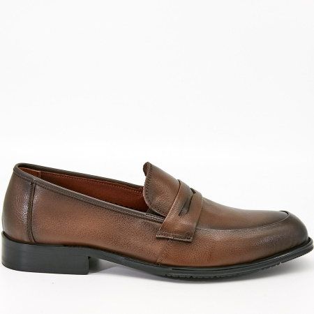 Туфли  Mirco Osvaldo  коричневый  кожа Z-90438 фото в интернет-магазине | Omadey.ru