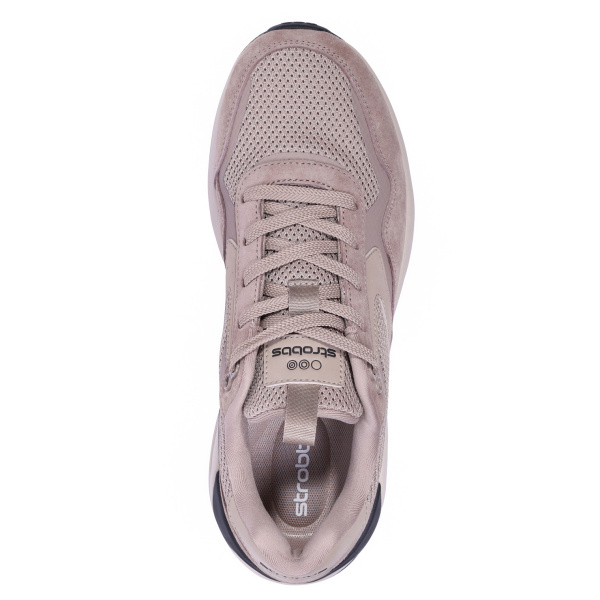 Фото Кроссовки  Strobbs  бежевый  замша/текстиль/микрофибра F-400951 мужские