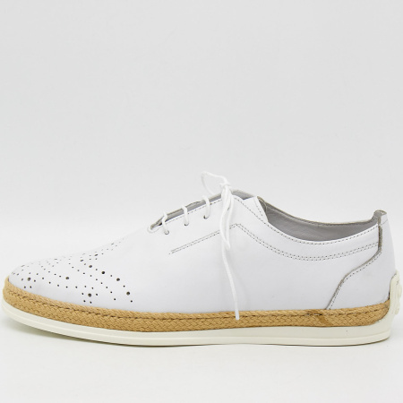 Туфли  Dakkem  белый  кожа F-90788 фото в интернет-магазине | Omadey.ru