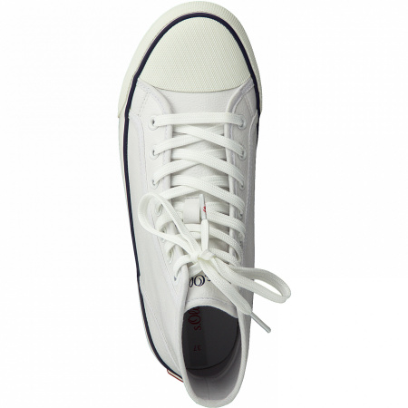 Кеды  S.Oliver  белый  иск. материал F-90318 фото в интернет-магазине | Omadey.ru