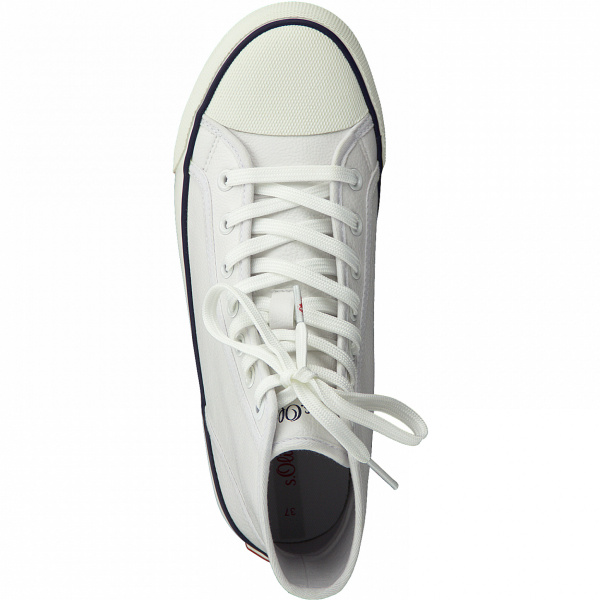 Фото Кеды  S.Oliver  белый  иск. материал F-90318